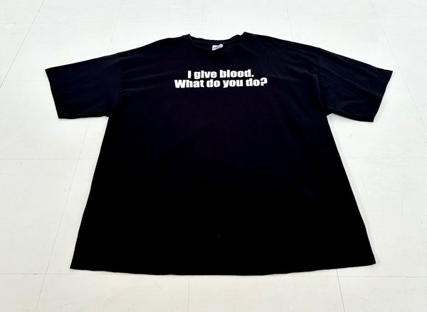 Used Message T-shirt XXL Black