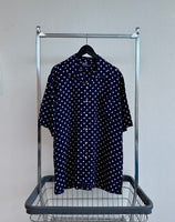 90s Polo RalphLauren PolkaDot Loop Rayon Shirt L