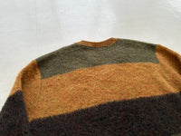 60s TOWNE AND KING V neck Mohair Sweater L Border