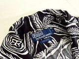 90s Polo Ralph Lauren Botanical Rayon S/S Shirt L Black