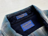 90s Pendleton Shadow Plaid Western Shirt XL Blue