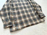 90s Pendleton ShadowPlaid Board Shirt L Ivory&Gray