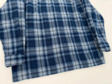 90s PENDLETON Shadow Plaid Board shirt L DeepBlue