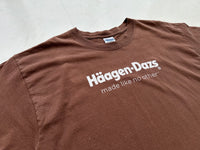 Used Haagen Dazs Chocolate T-shirt L Brown