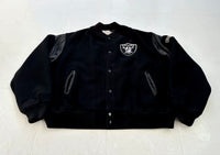 CHALK LINE NFL RAIDERS Varsity Jacket XL Black