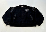 CHALK LINE NFL RAIDERS Varsity Jacket XL Black