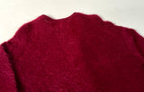 60s Rinaldo Mohair Cardigan L Burgundy