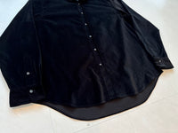 90s Polo Ralph Lauren ESTATE Velour L/S Shirt XL Black