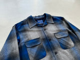 90s Pendleton ShadowPlaid board Shirt M Blue