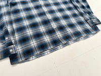 POLO SPORT Shadow Plaid Cotton Loop Shirt XL Blue