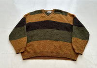 60s TOWNE AND KING V neck Mohair Sweater L Border