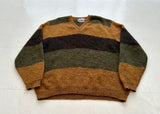 60s TOWNE AND KING V neck Mohair Sweater L Border
