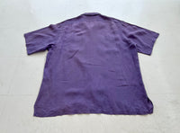 90s Polo Ralph Lauren Linen Loop Shirt XL Purple