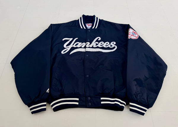 Majestic NY Yankees Varsity Jacket L Navy