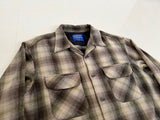 90s Pendleton Shadow Plaid Board Shirt L Ivory