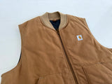 90s Carhartt Duck Vest XL Brown