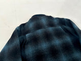 90s WOOLRICH Shadow Plaid Wool Jacket L Black&Blue
