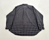 90s Polo Ralph Lauren BLAKE ShadowPlaid L/S Shirt XL Black&Gray