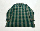 90s Polo Country Rayon ShadowPlaid L/S Shirt M green