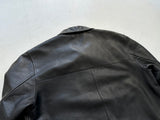 90s Polo Ralph Lauren Leather CarCoat L Black