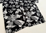 90s Polo Ralph Lauren Hawaiian Rayon Shirt L Black