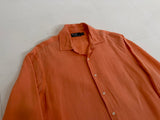 90s Polo Ralph Lauren Linen L/S Shirt XL Orange