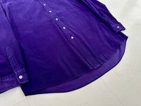 90s Polo Ralph Lauren Corduroy L/S Shirt XL DeepPurple
