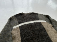 60s NATELSON BROTHERS CrewNeck Mohair Knit M Khaki