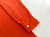 90s Polo Ralph Lauren Western Luxury Corduroy L/S Shirt M HermesOrange