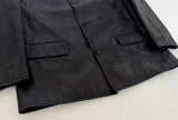 90s Polo Ralph Lauren Leather CarCoat XL Black