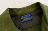 70s PENDLETON Plane Wool Loop Shirt M Olive