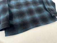 90s WOOLRICH Shadow Plaid Wool Jacket L Black&Blue