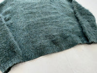 60s Montcrain Mohair Sweater L Emerald
