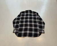 Vintage Polo RalphLauren ShadowPlaid L/S Shirt XL Black&White