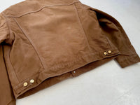 90s Carhartt Trucker Jacket 46 Brown