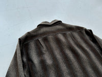 60s Pendleton Shadow Plaid Striped Loop Shirt XL