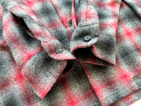 90s Pendleton Shadow Plaid Board Shirt XL Gray&Red