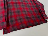 90s Pendleton Front Zip ShadowPlaid Jacket XL Red&Black