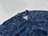 90s Polo RalphLauren Indigo Flower Loop Shirt XL