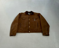 90s Carhartt Trucker Jacket 46 Brown