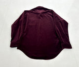 90s Polo Ralph Lauren ARMOND Velour L/S Shirt M Burgundy