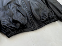 90s Polo Ralph Lauren Leather Jacket L Black