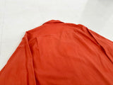 90s Polo Ralph Lauren BONNARD Silk Cotton L/S Shirt L HermesOrange