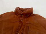 90s Polo Ralph Lauren Leather Puffer Jacket L