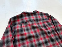 90s Pendleton Shadow Plaid Board Shirt XL Gray&Red