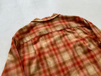 90s Pendleton Shadow Plaid Board Shirt M Orange
