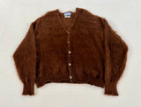 60s Pickering Mohair Cardigan XL DeepBrown