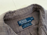 90s Polo Ralph Lauren BENFORD Houndstooth L/S Shirt M Black