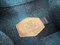 90s WOOLRICH Shadow Plaid Wool Jacket L Black&Blue