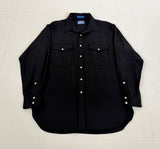 70s SIR PENDLETON Western Shirt L Black